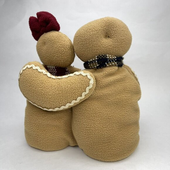 Vtg Homespun Collections Mr & Mrs Gingerbread Child Family Plush Christmas Decor - Picture 4 of 12